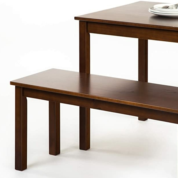 Zinus Juliet Espresso Wood Dining Table - Picture 4 of 5
